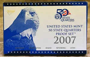2007 -S United States Mint 50 State Quarters Proof Set 5 Coins With COA - Picture 1 of 5