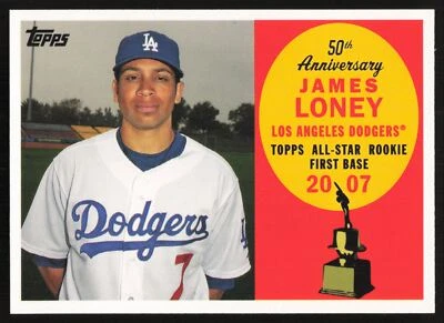 2008 Topps 50th Anniversary James Loney Los Angeles Dodgers #AR70 *B* - Image 1 of 2