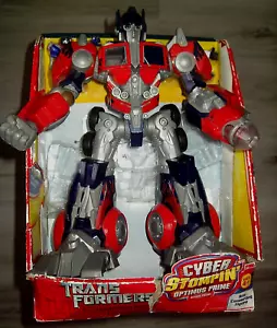 2006 Hasbro Transformers Optimus Prime Electronic Cyber Stomping 12" w/2 minis - Picture 1 of 1
