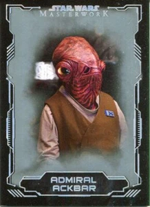 Star Wars Masterwork 2016 Silver Base Card #48 Admiral Ackbar - Picture 1 of 1