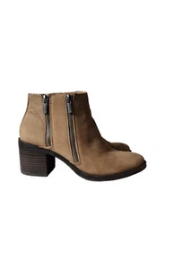 Botas para mujer Lucky Brand Roquee sin usar, puntera de cuero tostado talla 9M - Imagen 1 de 6
