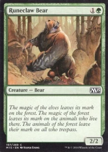 RUNECLAW BEAR 197/269 CORE SET 2015 M15 MTG MAGIC LP - Foto 1 di 1