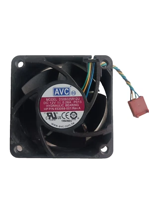 HP Elite 8100 8200 8300 Ultra Slim DT DS06025R12U DS06025B12U 60x25mm Case Fan - Image 1 of 4