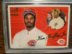 2000 Aurora Ken Griffey Jr. #133R  Graded 8  NM-MT  Pacific Trading Co Reds💥⚾💥 - Picture 1 of 5
