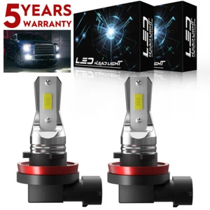 H8/H9/H11 LED Headlight Super Bright Bulbs Kit White 6000K 10000LM High/Low Beam - Picture 1 of 10