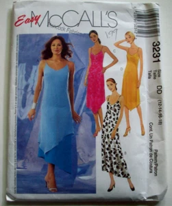 EASY Pullover slip dress pattern 3231 size 12 14 16 18 UNCUT - Picture 1 of 2