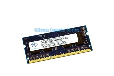 NT1GC64BH4B0PS-CG GENUINE NANYA LAPTOP MEMORY 1GB 1RX16 PC3-10600S-9-10-C1(CA64) - Image 1 of 2