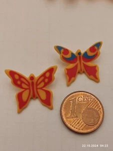 Playmobil  2 x Schmetterlinge 2,0x1,6cm w.Abb Ersatz Zubehör / Top Zustand ! B - Bild 1 von 2