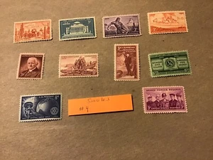 10 verschiedene Einzelmarken von 1953 bis 1955..Top Zustand..N.H. - Bild 1 von 4