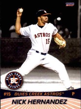 2017 Buies Creek Astros Choice #10 Nick Hernandez Missouri City Texas TX Card