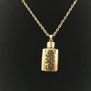 Vintage 1970's Gold Plated Greek Amphora bottle Pendant With Chain New Old Stock - Picture 1 of 12