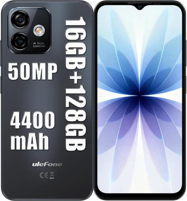 Smartphone 16 + 128/256GB (TF), 6.52" HD 50+2+8MP 4G Dual SIM Telefono Cellulare - Immagine 1 di 4