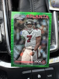 2024 Topps Chrome Michael Vick Green Pulse /99 - Picture 1 of 2