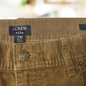 J.Crew Flex Slim Cord Skinny Hose Herren 34x32 (eigentlich 34x31) braun Mid Rise - Bild 1 von 8