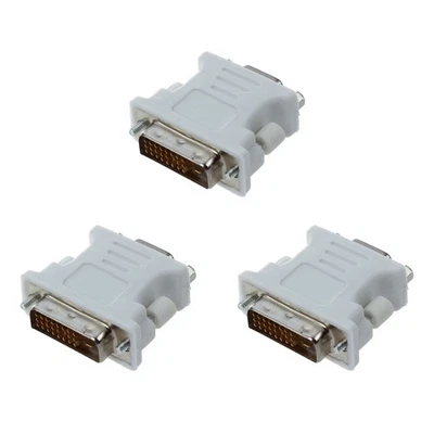 3X  Dvi Stecker Adapter (Dvi-D 24 1) auf Buchse Vga (15-Polig) M8V99250 - Bild 1 von 4