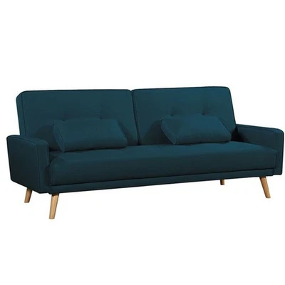 Canapé Scandinave Convertible "North" 205cm Bleu - Photo 1/4