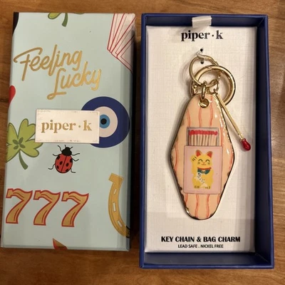 Llavero Piper-K - Bolso Charm Feeling Lucky Matchbook / Gato NUEVO Foto 1 de 4