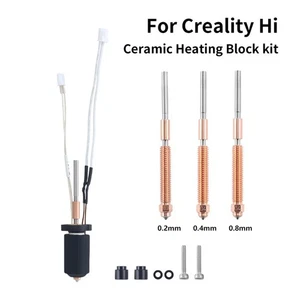 Upgrade Hotend For Creality Hi Combo Ceramic Heating Block Kit Quick-Swap Nozzle - Afbeelding 1 van 19