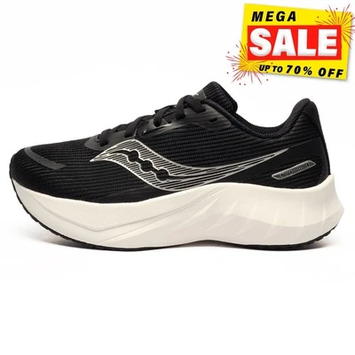 Saucony Tide 2 Womens Running Shoes Gym Fitness Workout Trainers Black