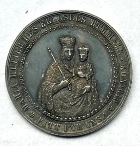 GERMANY BAVARIA SILVER PROOF BAPTISM MEDAL 19th CENTURY - 35mm, 12.5 g - Picture 1 of 5