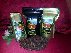 100% Hawaiian Kona - Whole Bean Coffee - ONE POUND Bag Fresh Roasted - Picture 1 of 3