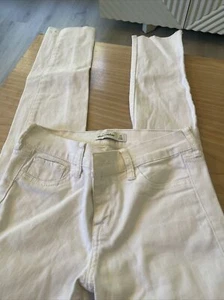 Abercrombie Kids Super Skinny White Jeans Slim Pants Size 16 - Picture 1 of 6
