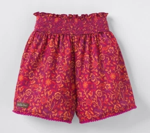 NWT Matilda Jane Enchanted Garden Catch-the-Waves Knit Gauze Smocked Shorts 16 - Picture 1 of 5