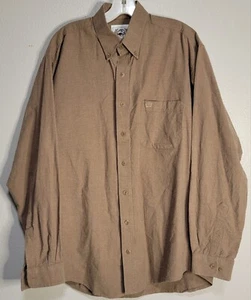 Cinch Shirt Mens Medium Western Brown Workwear Farm Button Down Oxford - Picture 1 of 7