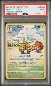 2023 Pokemon Sword and Shield Crown Zenith Electivire GG08 PSA MINT 9 - Picture 1 of 4