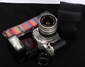 Minolta Alpha Sweet S AF 35mm Film SLR + Sigma AF Asph 28-80mm Lens & 3500xi Kit - Picture 1 of 10