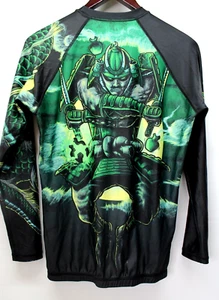 RAVEN FIGHT WEAR ELEMENTS POISON LONG SLEEVE RASH GUARD SHIRT MEN'S MEDIUM - Picture 1 of 9