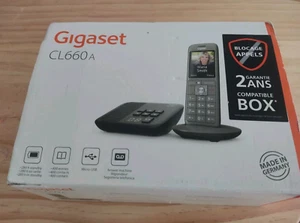 Gigaset CL660A Téléphone sans Fil avec Répondeur Anthracite NEUF - Afbeelding 1 van 4