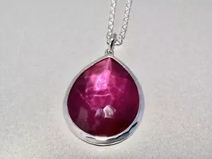 COLLAR COLGANTE LÁGRIMA IPPOLITA PLATA ESTERLINA PAÍS DE LAS MARAVILLAS NUEVO CON ETIQUETAS - Imagen 1 de 6
