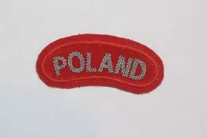 TÍTULO DE HOMBRO DE TELA DE ALAMBRE LINGOTE OFICIAL DEL EJÉRCITO POLACO PATRÓN DE LA SEGUNDA GUERRA MUNDIAL - Imagen 1 de 1