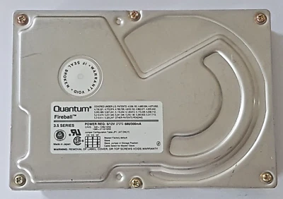 540 MB Ide Quantum Fireball FB54A011 Rev 02-B P-Ata 5400RPM 128KB 3.5 " HDD - Image 1 of 2