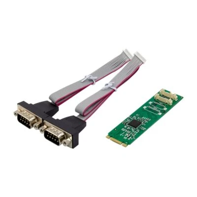 M.2 B+M Key To 2 Ports RS232 Serial Port Expansion Card AX99100 Chipset - Image 1 of 4