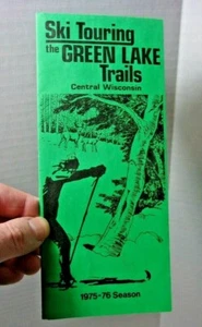 Años 70 Ski Touring the Green Lake Trails Central Wisconsin esquí de colección - Imagen 1 de 2