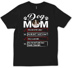Divertida Camiseta de Piel de Navidad Regalo Mamá Papá Dueño Springer Spaniel Inglés - Imagen 1 de 6