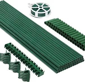 125pcs Garden Stakes Kit: Includes 40 Sets of Fiberglass Plant - Picture 1 of 6