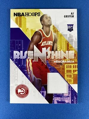 AJ Griffin 2022-23 Hoops #RS-AJ Rise N Shine Memorabilia RC Atlanta Hawks - Image 1 of 2