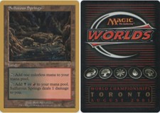 Sulfurous Springs - Jan Tomcani - 2001 ~ Near Mint World Championship MTG Magic