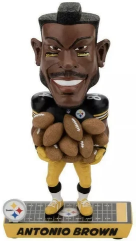 NEW Antonio Brown #84 Pittsburgh Steelers Caricature Player NFL Bobble Head AB Cover