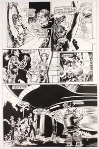 LOST IN SPACE ANNUAL #1 PAGE 27 ORIGINAL COMIC ART. BONDAGE. DUTKIEWICZ. 1992 - Picture 1 of 5