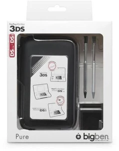 pure pack essential kit housse stylet range jeux nintendo 3ds neuf ecran gris - Photo 1/2