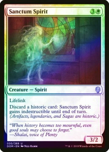 1x Sanctum Spirit - FOIL - NM - Dominaria - SPARROW MAGIC - mtg -  - Image 1 of 1
