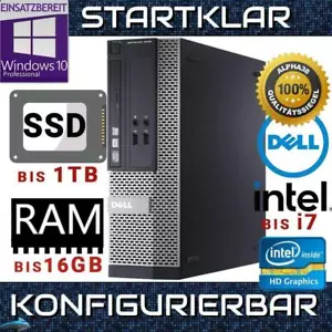Dell Optiplex 3010 SFF schneller Büro PC bis Intel i7 16 GB RAM 1 TB SSD WIN 10 - Bild 1 von 8