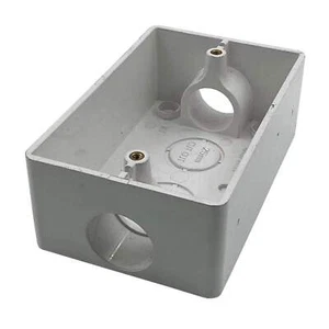 Clipsal Mounting Box 2 Way Plastic 25mm White 238/25 - Picture 1 of 6