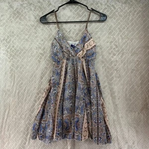 Ocean Drive Juniors Small Mini Dress Tunic Top Colorful Paisley Boho Festival - Picture 1 of 15