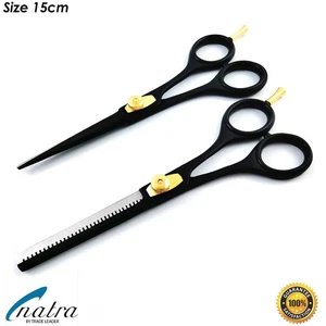 2x Thinning Scissors Hairdressing Scissors Hair Shears - Picture 1 of 4