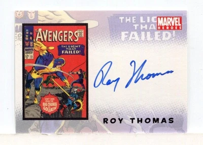 Avengers Complete 1963 to Present Roy Thomas Autograph Card Foto 1 de 2